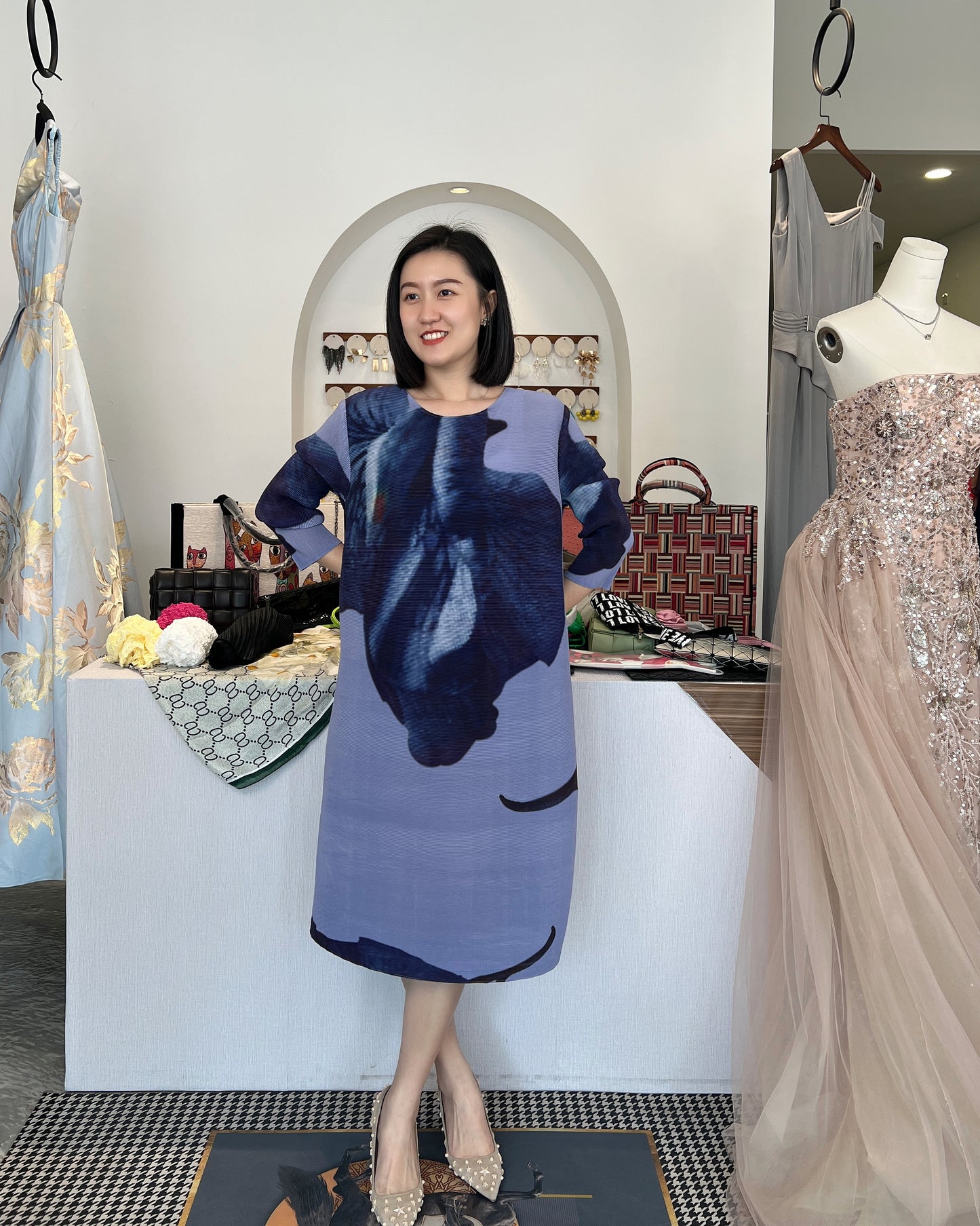 Pleated Elegant Dress