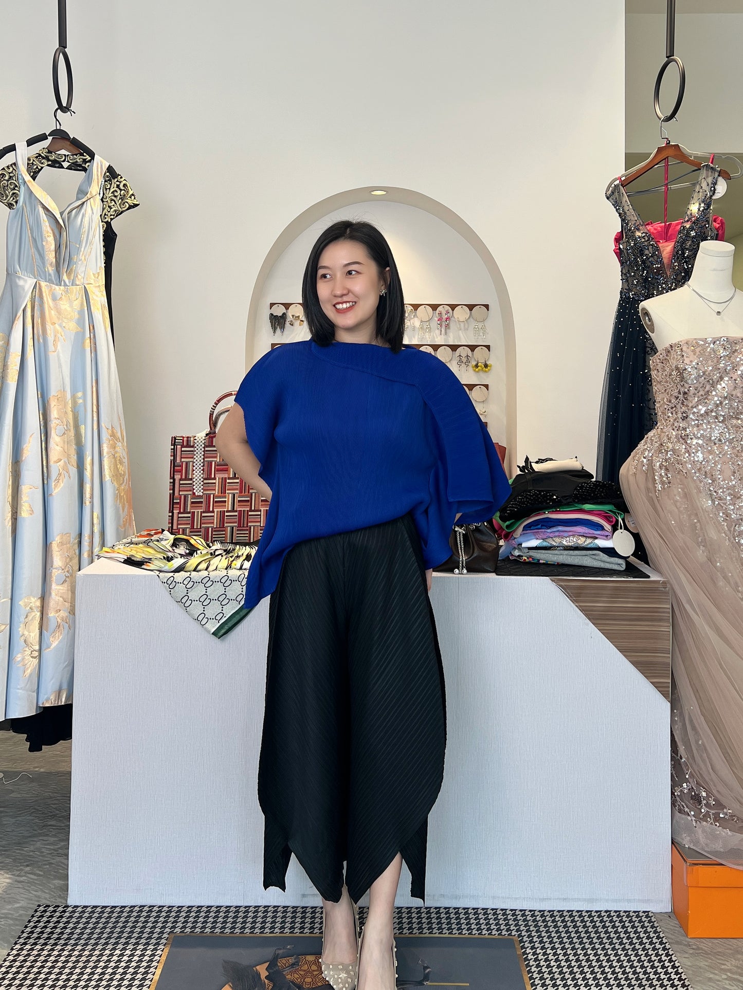 Pleated Tulip Pants