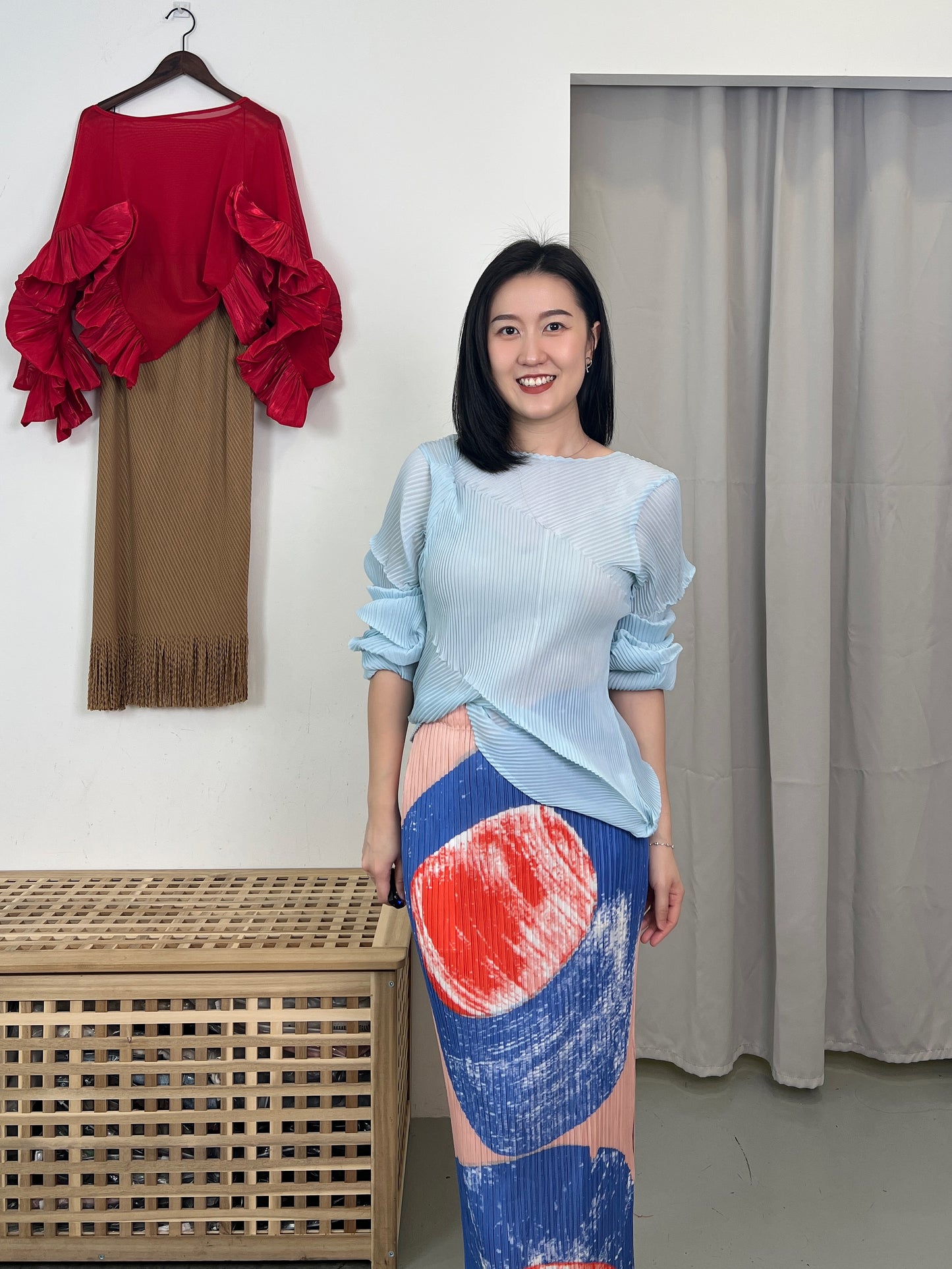 Pleated Artistic Skirt