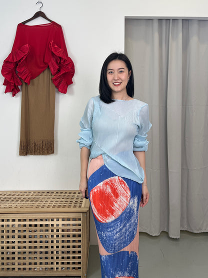 Pleated Artistic Skirt