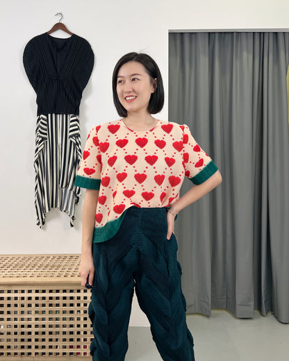 Pleated DD Heart Top