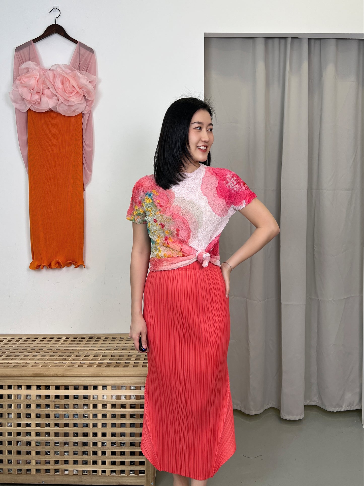 Pleated Design Skirt