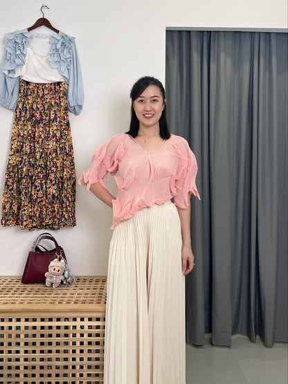 Pleated Wide Cullotes