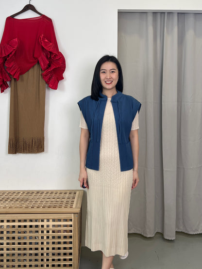 Pleated CN Knot Vest