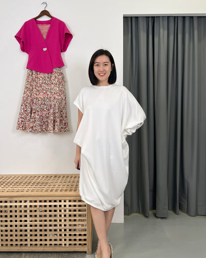 Oversize Uneven Drapey Dress