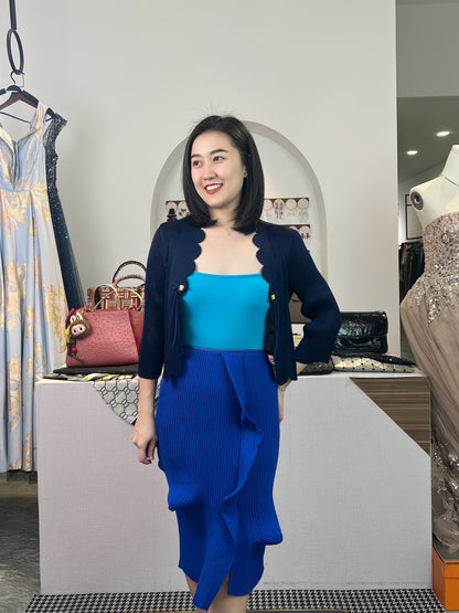 Pleated Scallop Jacket