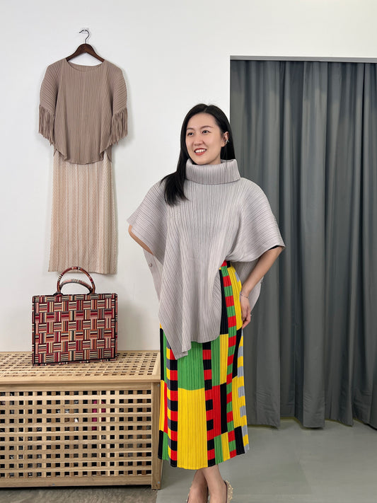 Colorful Checkered Skirt