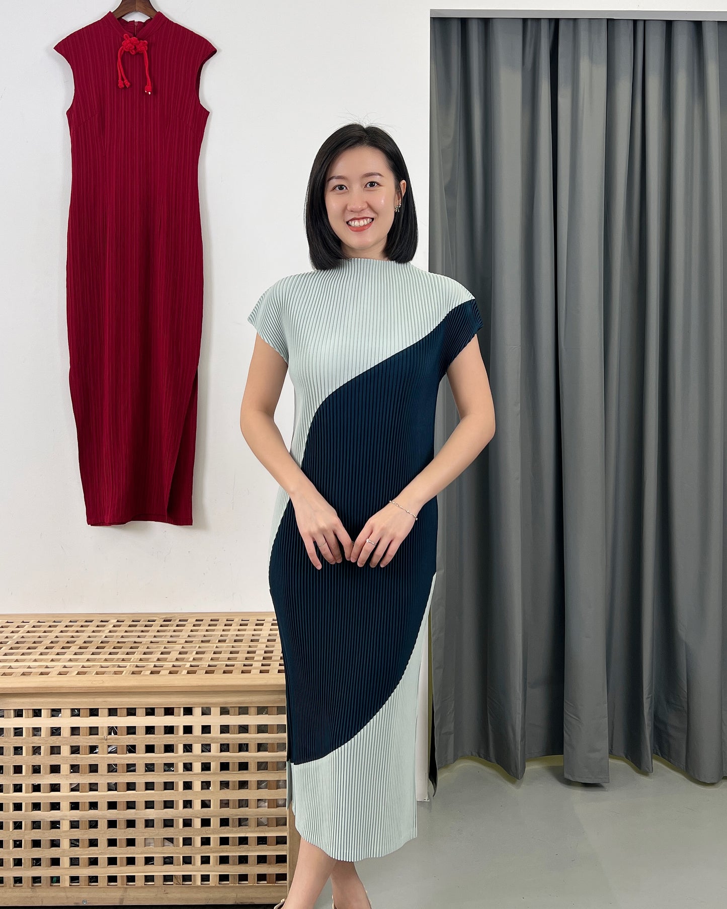 Pleated Elegance Dress