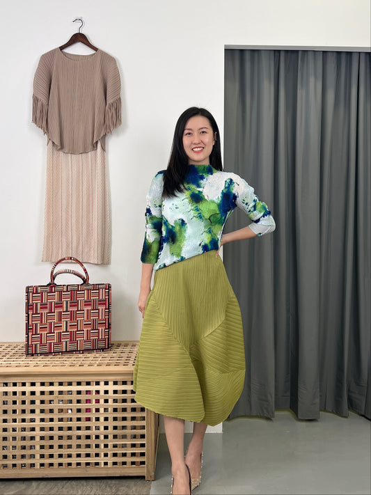 Pleated Special Shape Skirt