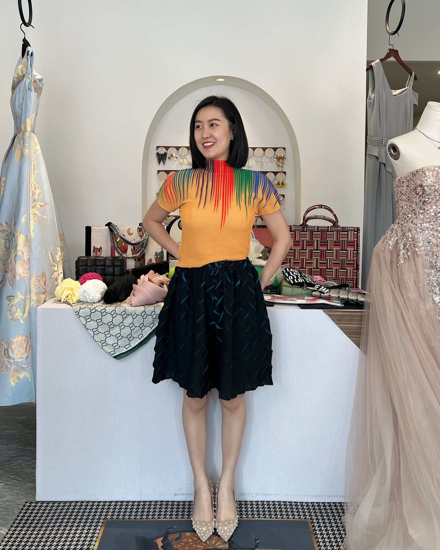 Pleated Corn Top