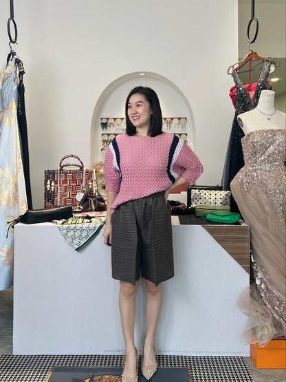 Pleated Boxy Shorts