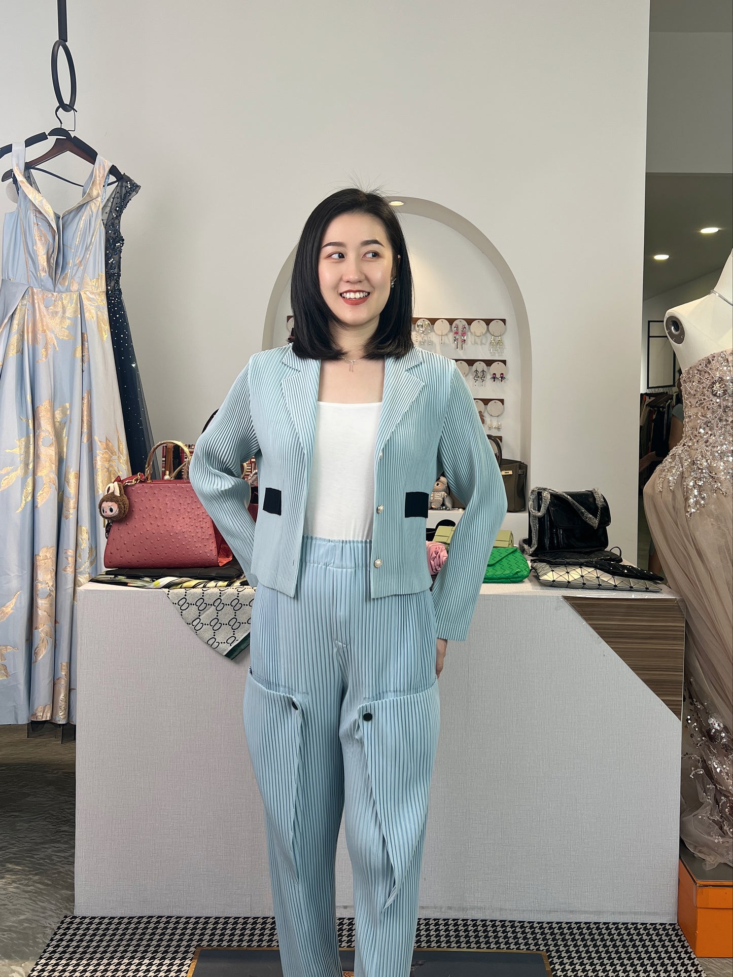 Pleated Smart Jacket