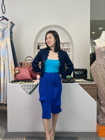 Pleated Scallop Jacket