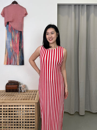 Pleated Line Cami Dress