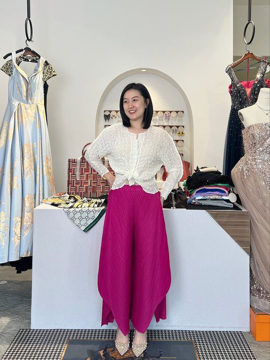 Pleated Tulip Pants