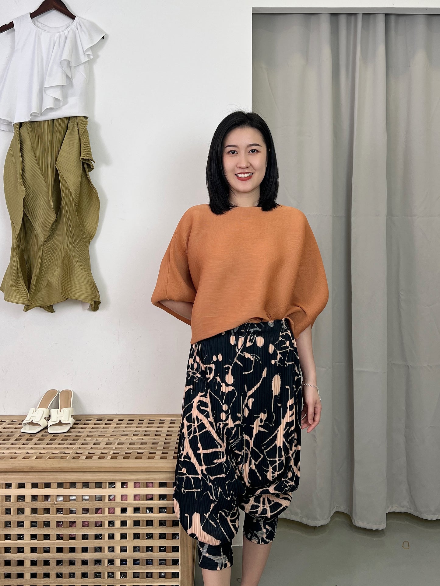 Pleated Stylish Design Pants
