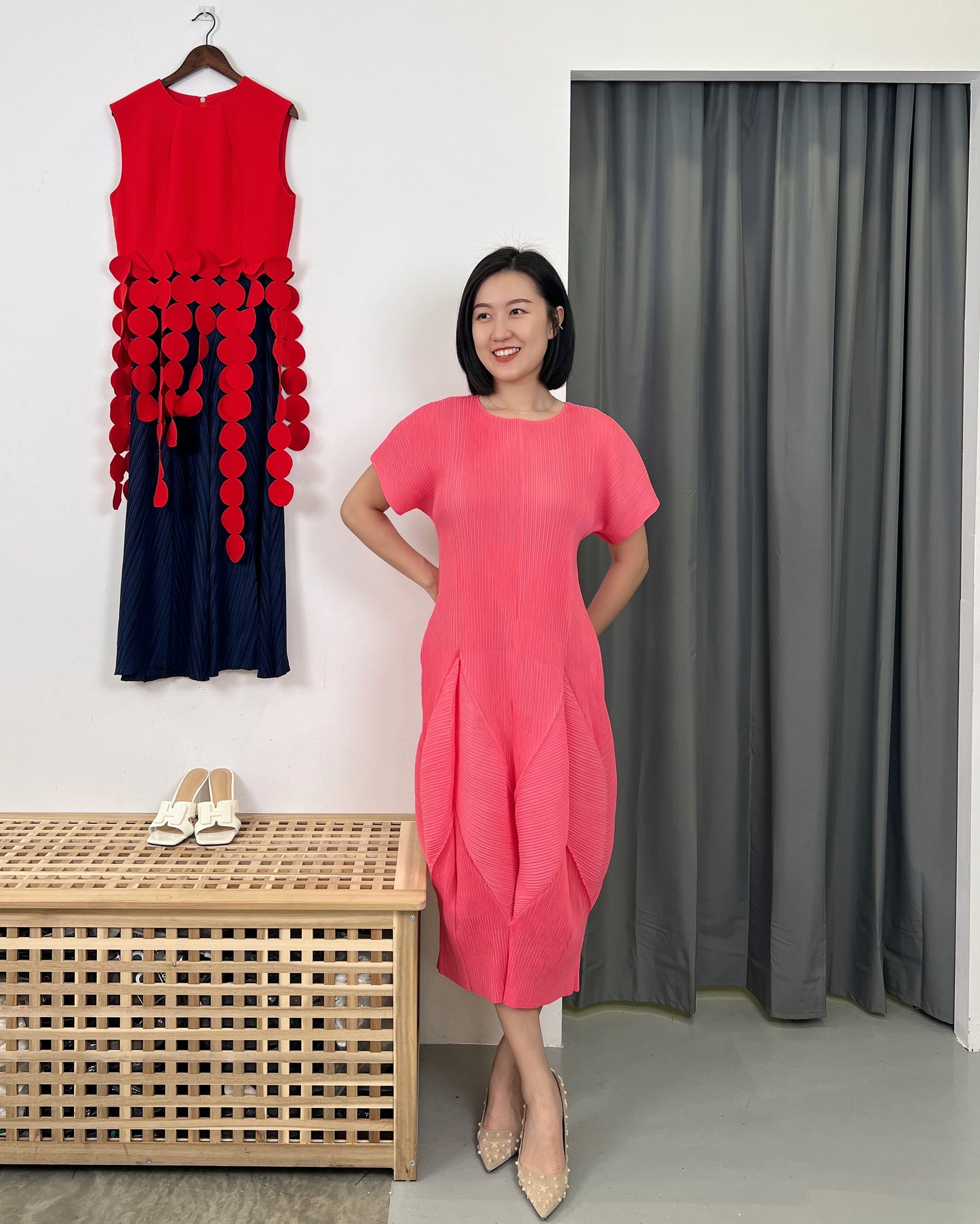 Pleated Fafa Dress