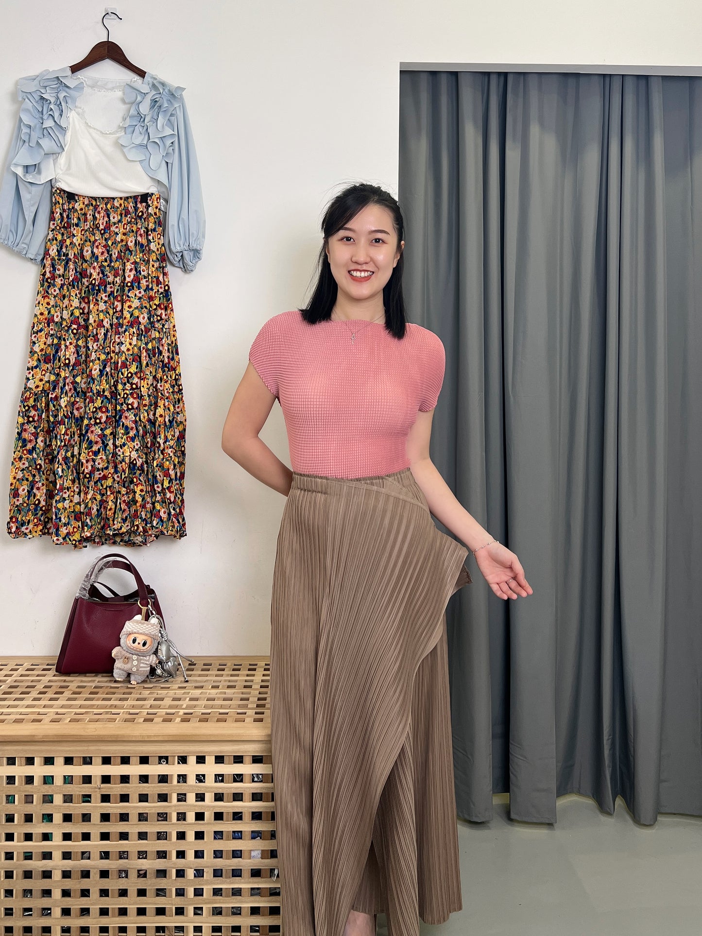 Pleated Seaweed Pants