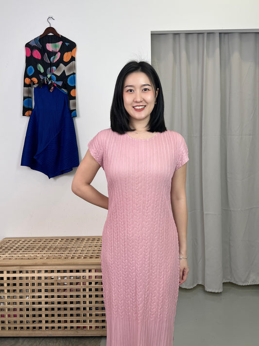 Pleated Simple 3D Dress