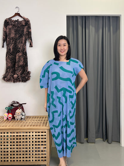 Pleated Uneven Stylish Dress