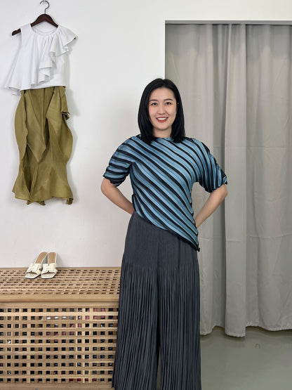 Pleated Wheel Blouse