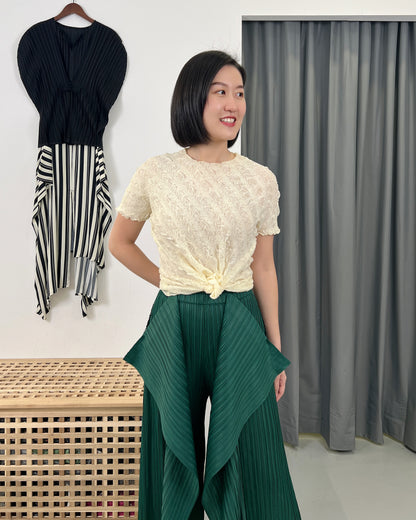 Pleated Bling Top