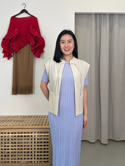 Pleated CN Knot Vest