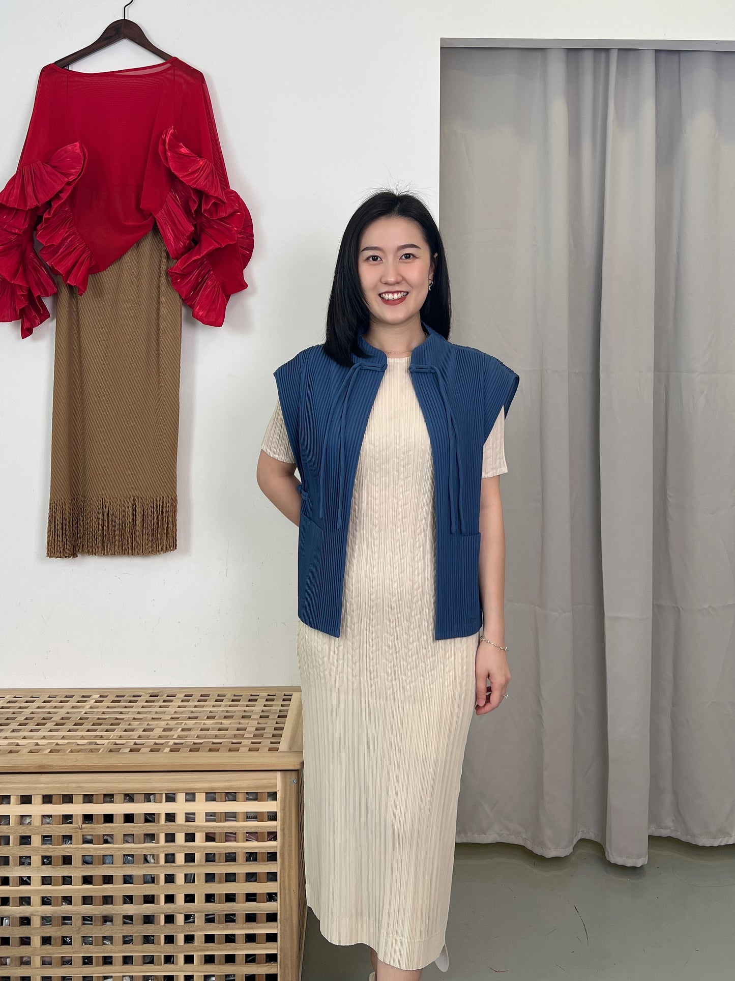 Pleated CN Knot Vest