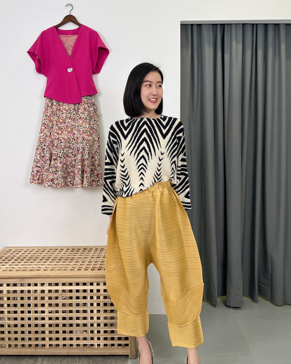 Pleated Unique Design Pants