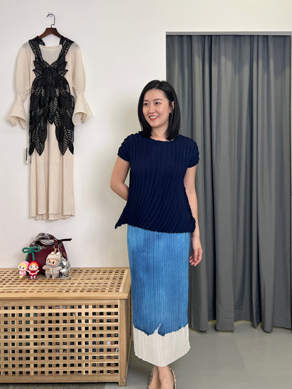 Pleated Matt Glowy Skirt