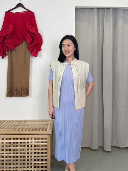 Pleated CN Knot Vest