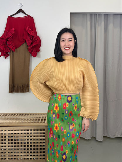 Pleated Stylish Crop Top