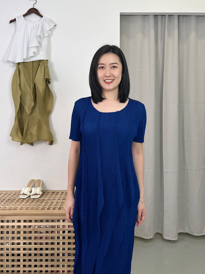 Pleated Wavey Dress