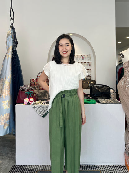 Pleated Double Layer Blouse