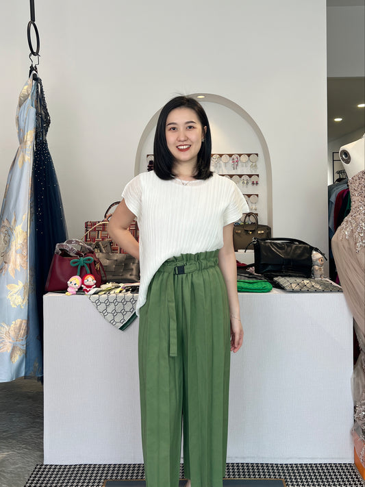 Pleated Double Layer Blouse