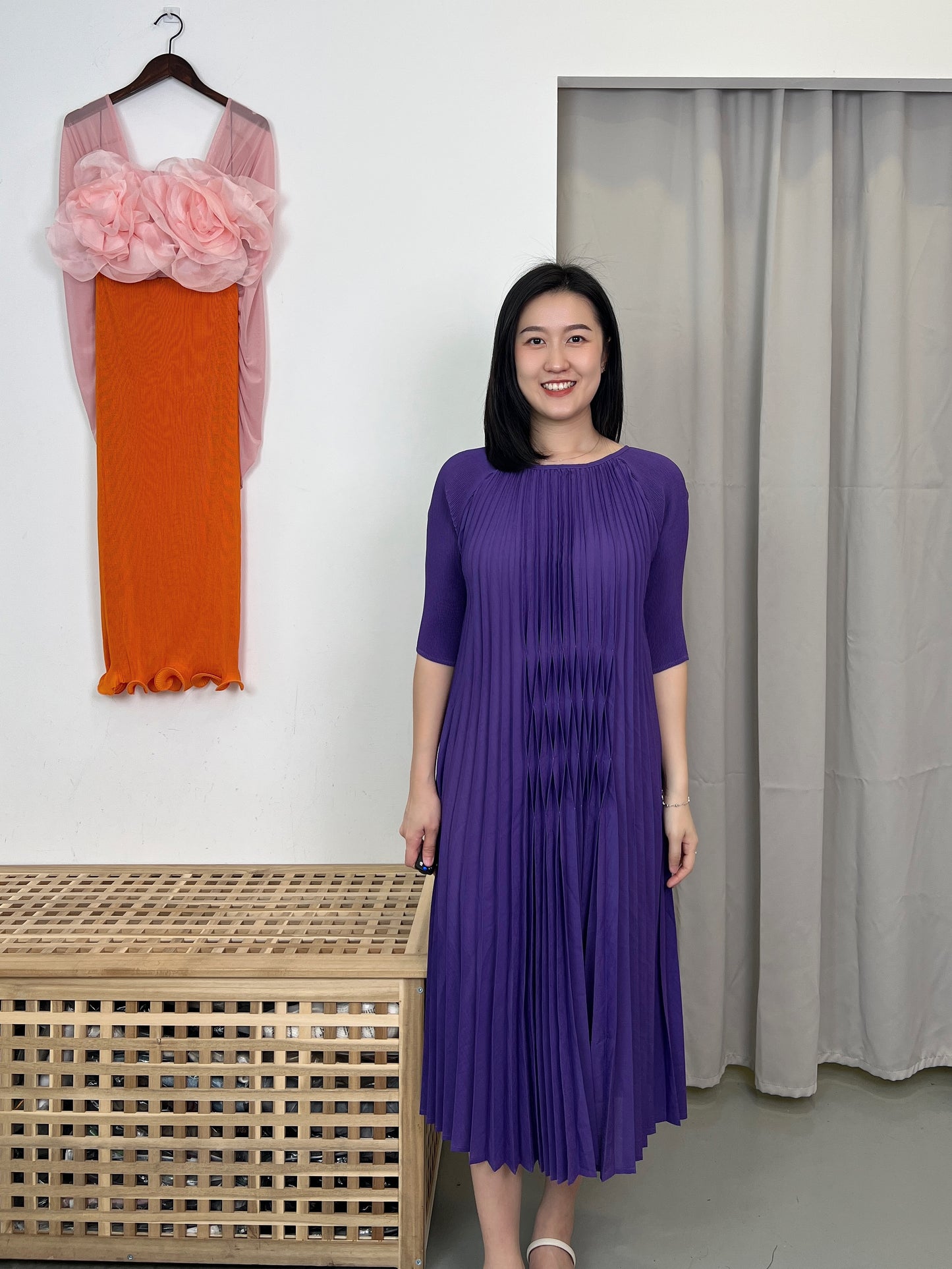 Pleated Elegant Dress