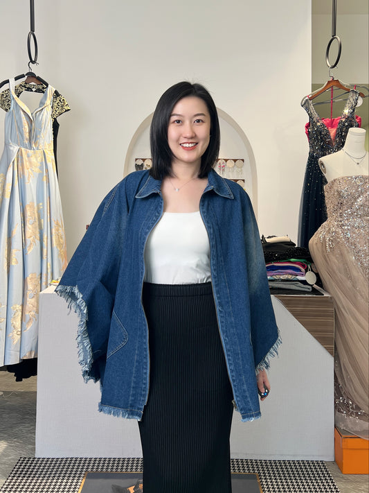 Oversized Jean Vest
