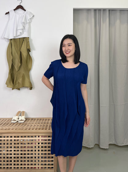 Pleated Wavey Dress