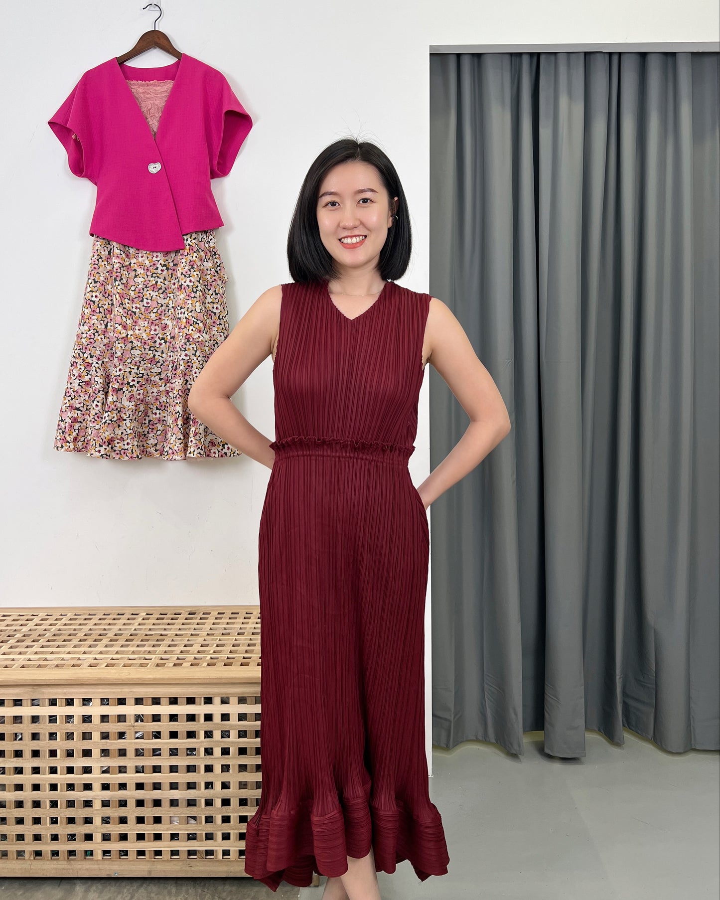 Pleated Classic Cami Dress