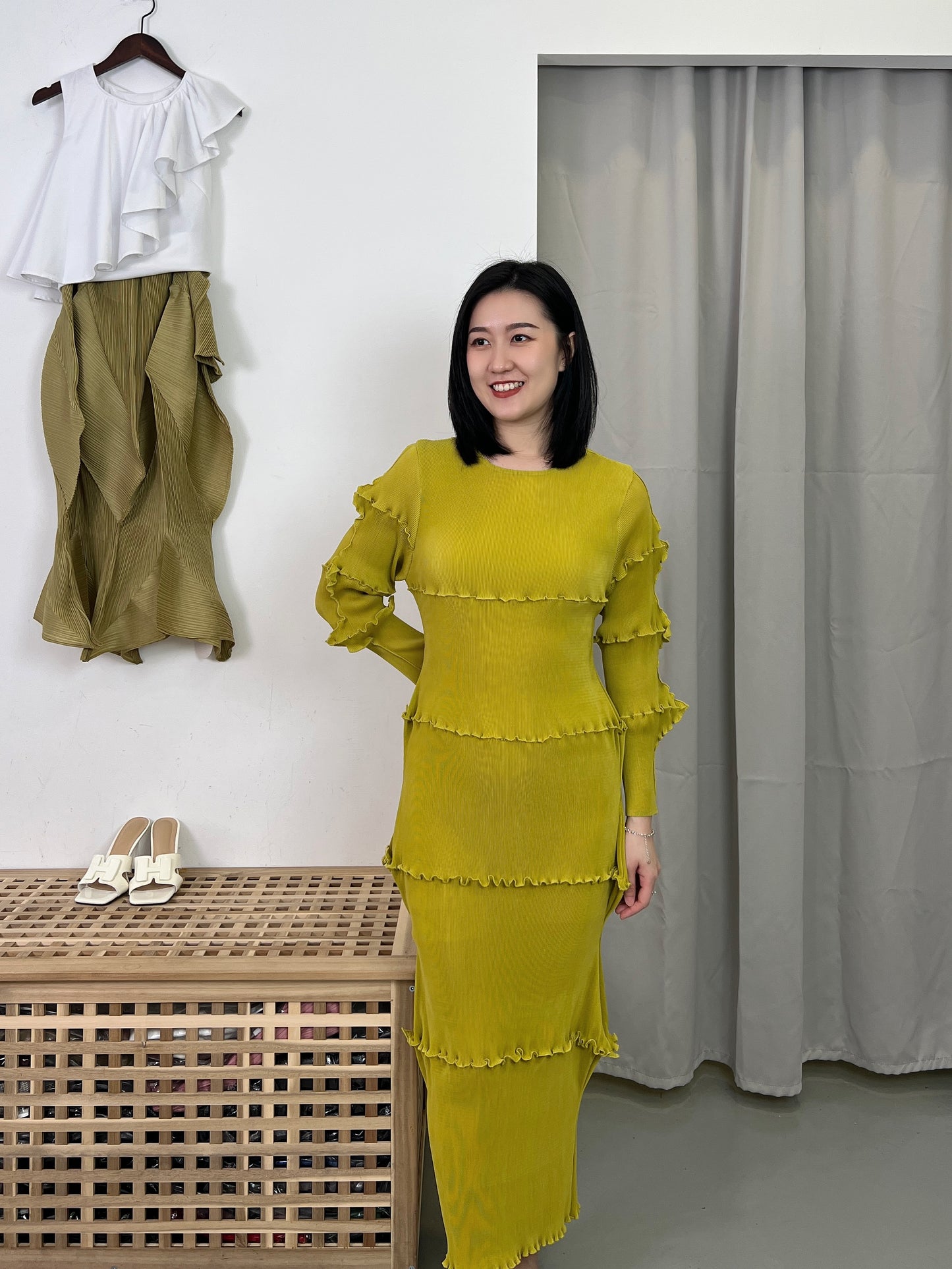 Pleated Layering Dress