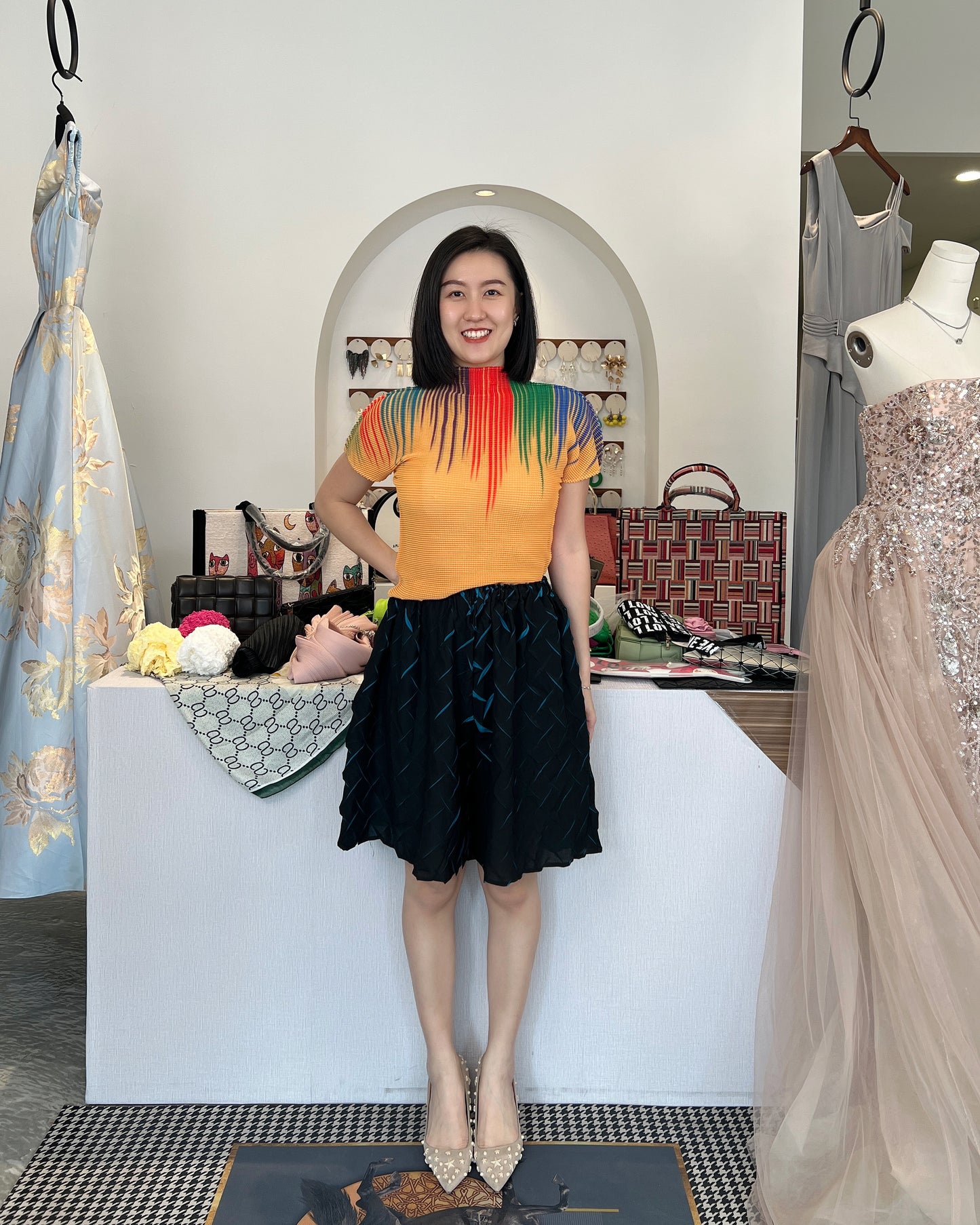 Pleated Corn Top