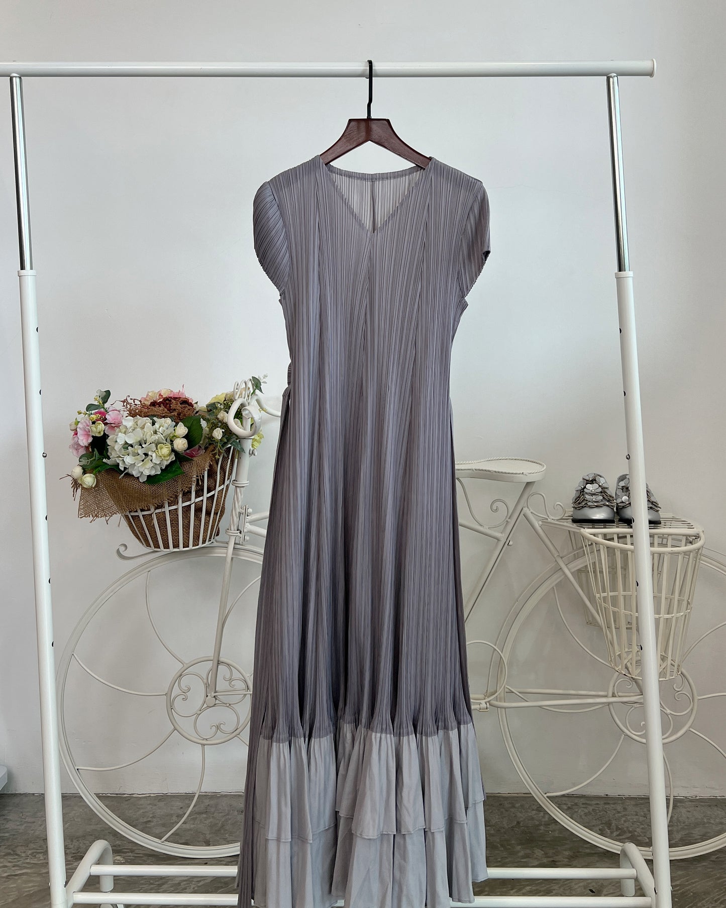 Pleated Lady Dress