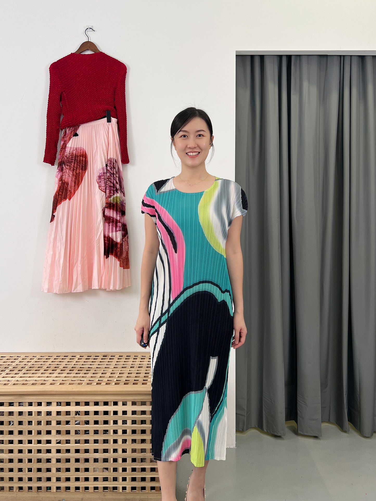 Pleated Art Dress