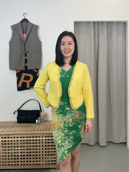 Pleated Starry Dress