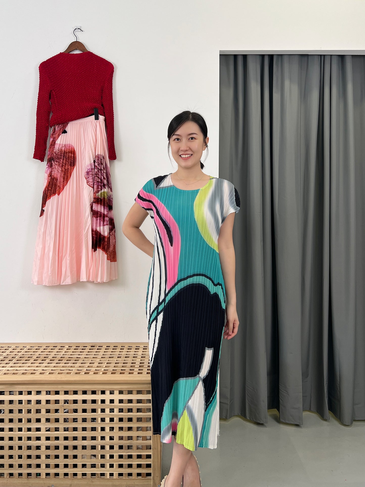 Pleated Art Dress