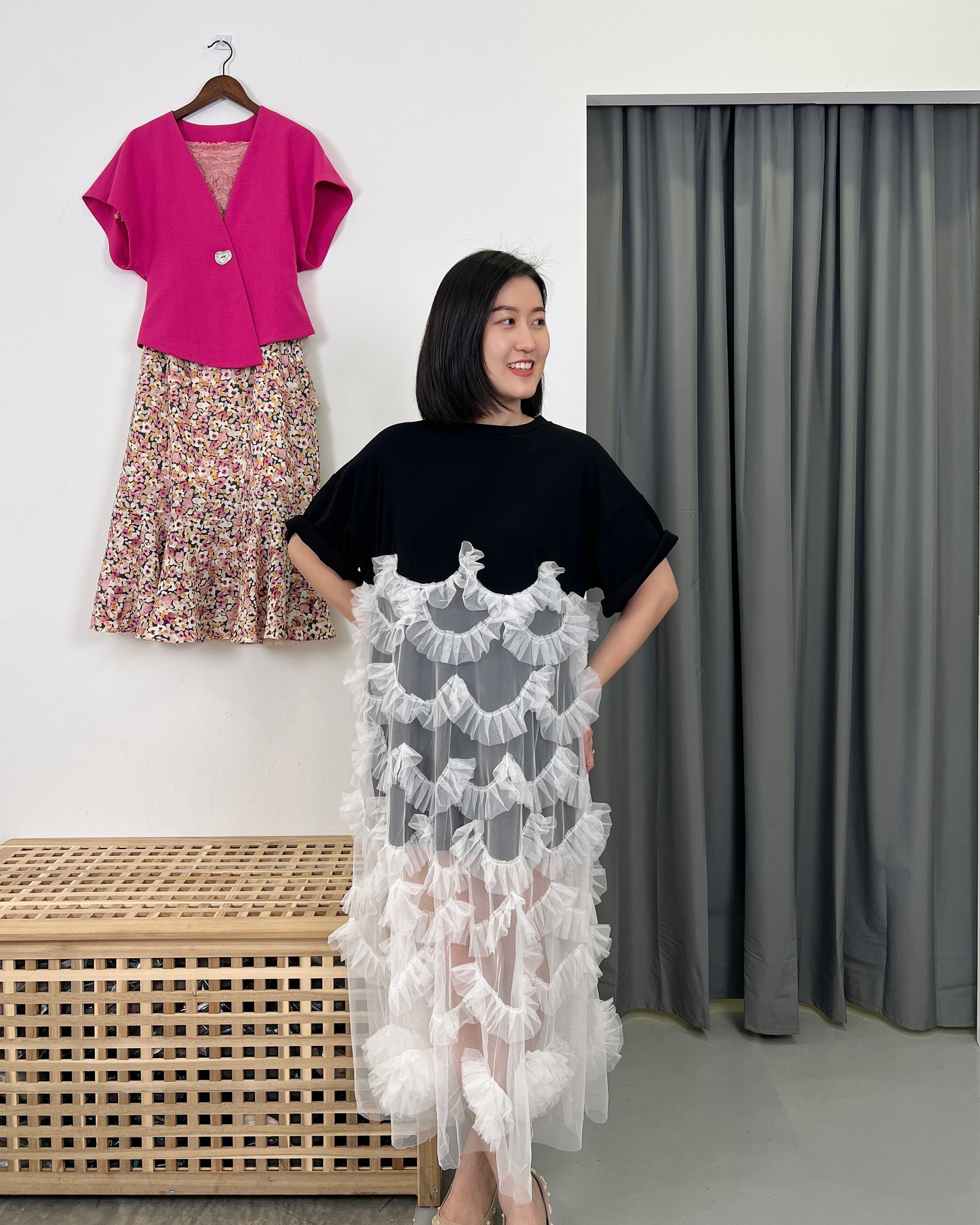 Oversized Mermaid Lace Dress