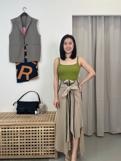 Pleated Line Dress