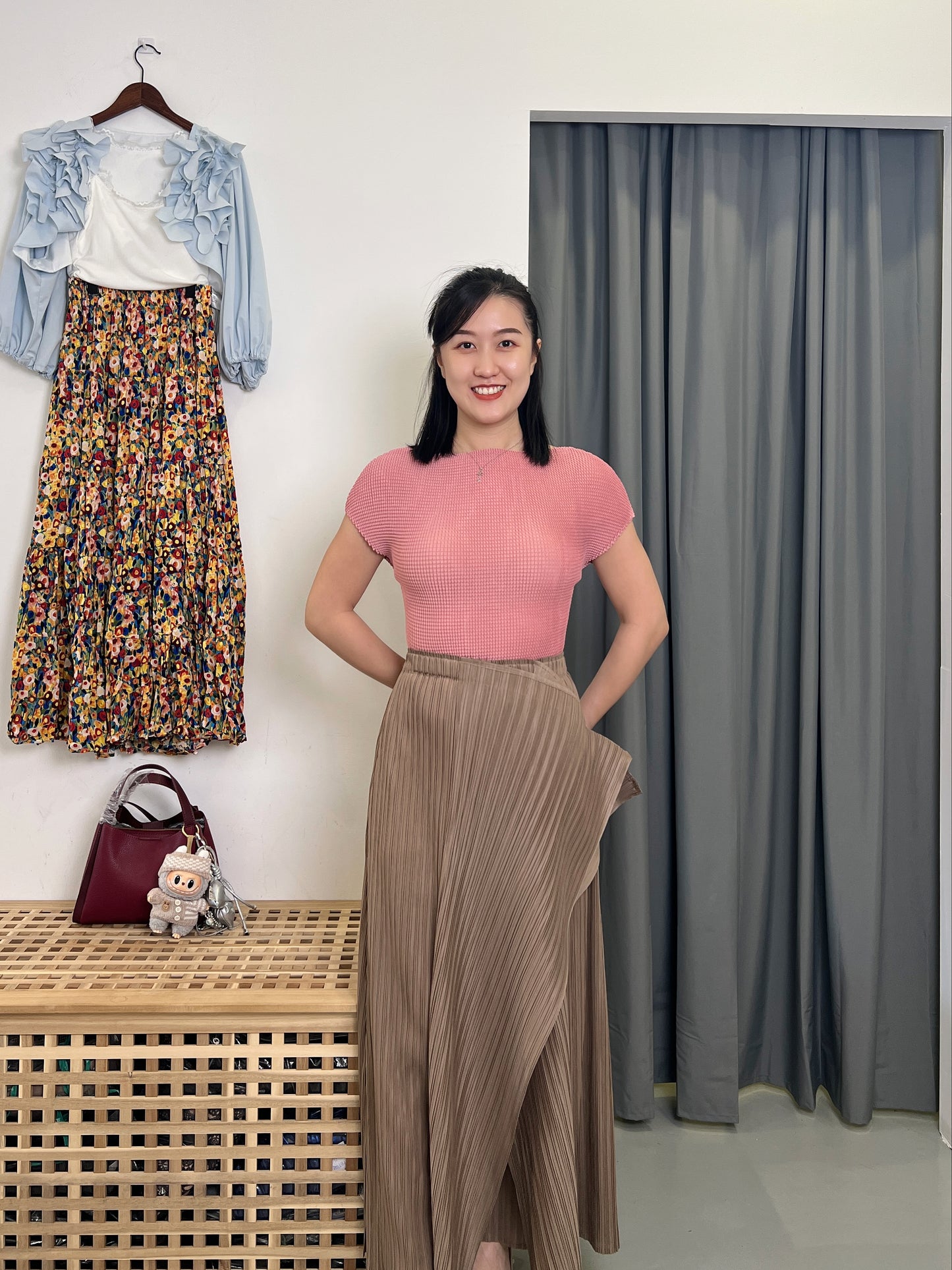 Pleated Seaweed Pants