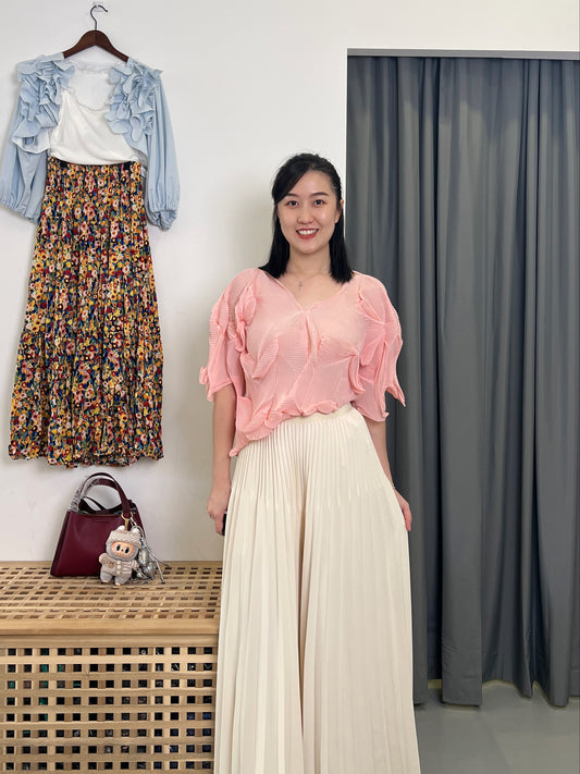 Pleated Wide Cullotes