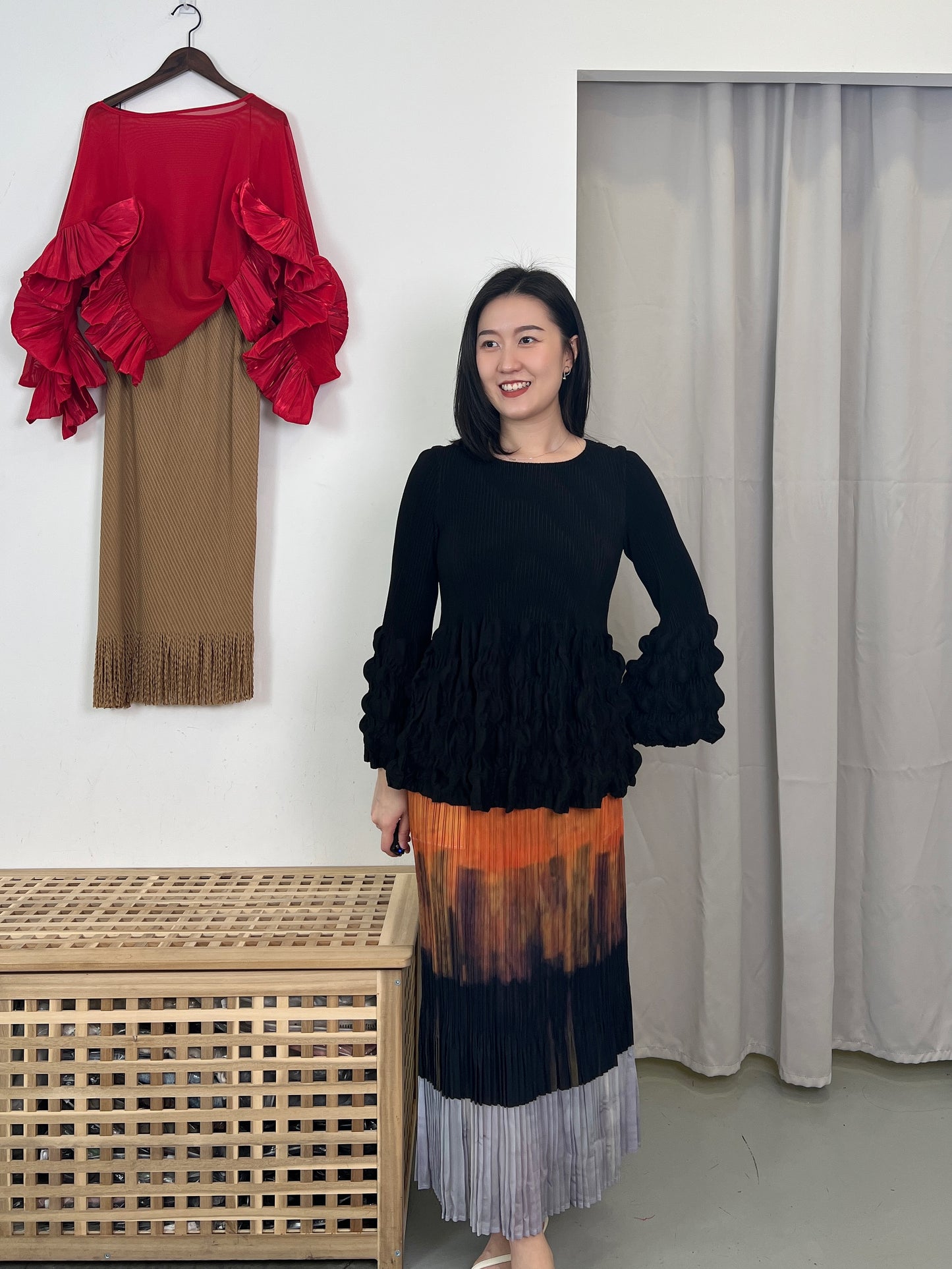 Pleated Sunset Skirt